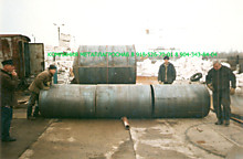 Бак-накопитель 15 м3,обичайки ф 1020 мм, процесс стыковки обичаек в ствол опоры для водонапорной  башни
