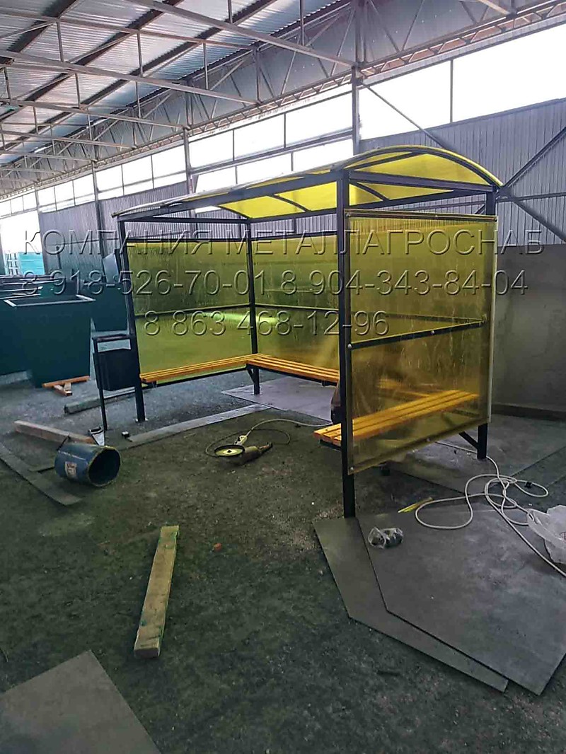 Павильон для курения уличный, купить в Таганроге, Ростове-на-Дону, Краснодаре, Ставрополе, Воронеже, Волгограде, Саратове.